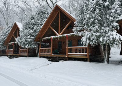 Log Cabin with Whirlpool, lodging on the lower dells WI. River at Cedar Lodge and Settlement