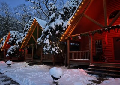 Log Cabin with Whirlpool, lodging on the lower dells WI. River at Cedar Lodge and Settlement