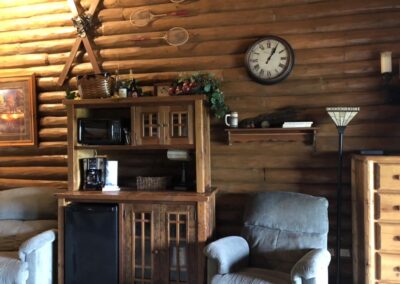 Riverview Premier lodge room at Cedar Lodge and Settlement in Wisconsin Dells. Resort, cabins and suites on the WI River