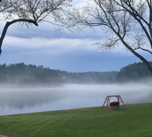 Steam off the WI River, Lower Dells, Cedar Lodge and Settlement