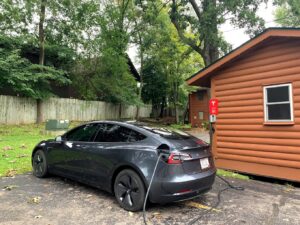 Tesla charging in Wisconsin Dells