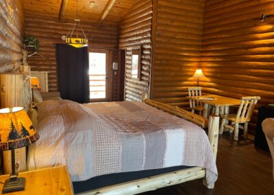 Deluxe Lodge room, lodging on the lower dells WI. River at Cedar Lodge and Settlement